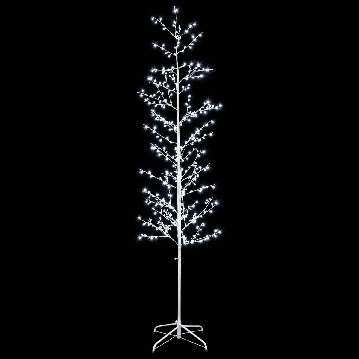 Micro Birch Christmas Tree White 47 x 210 cm Steel 567 LEDs