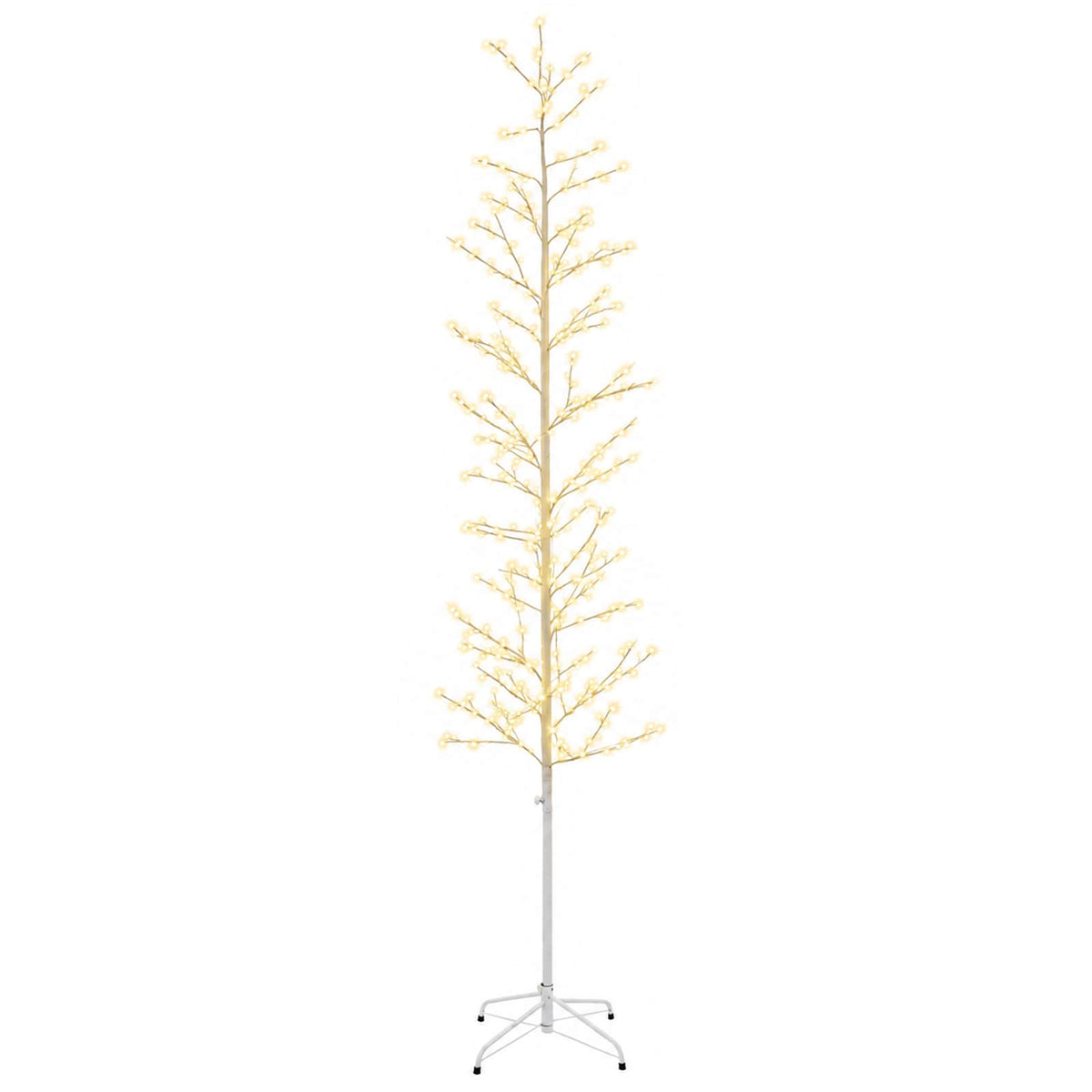Micro Birch Christmas Tree White 47 x 240 cm Steel 675 LEDs