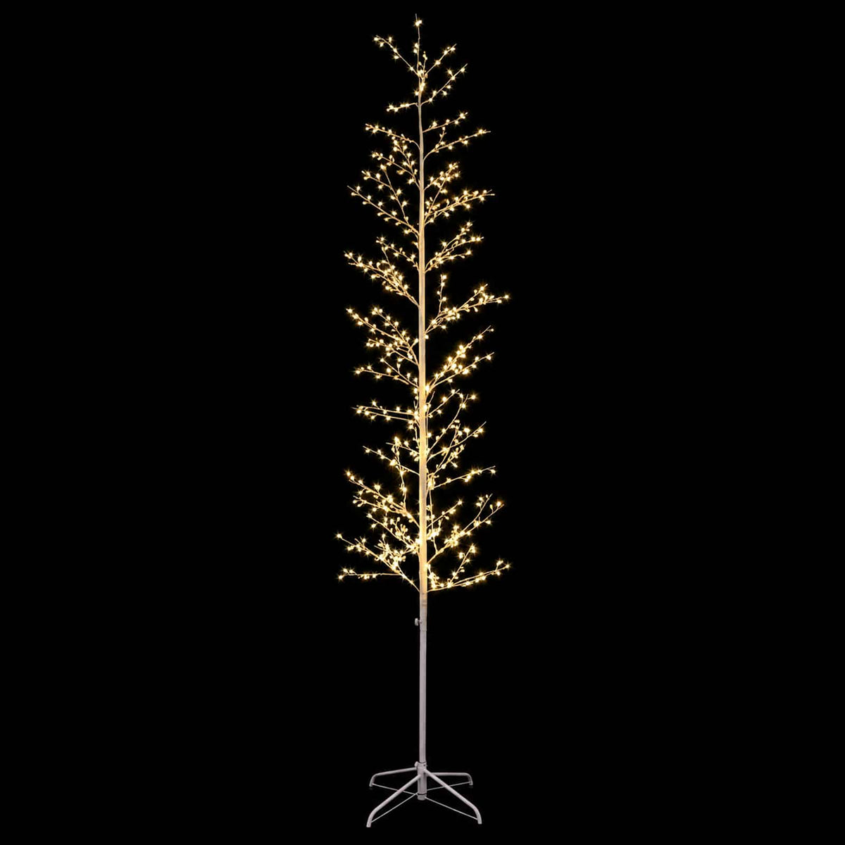 Micro Birch Christmas Tree White 47 x 240 cm Steel 675 LEDs