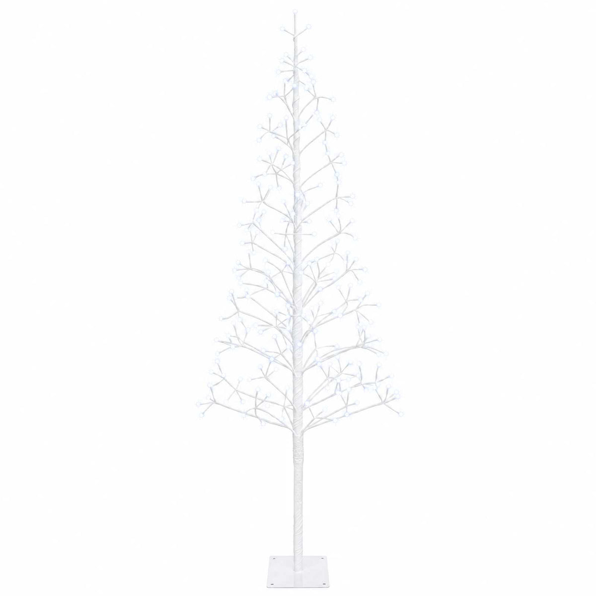 LED String Christmas Tree White 180 cm Steel 196 LEDs