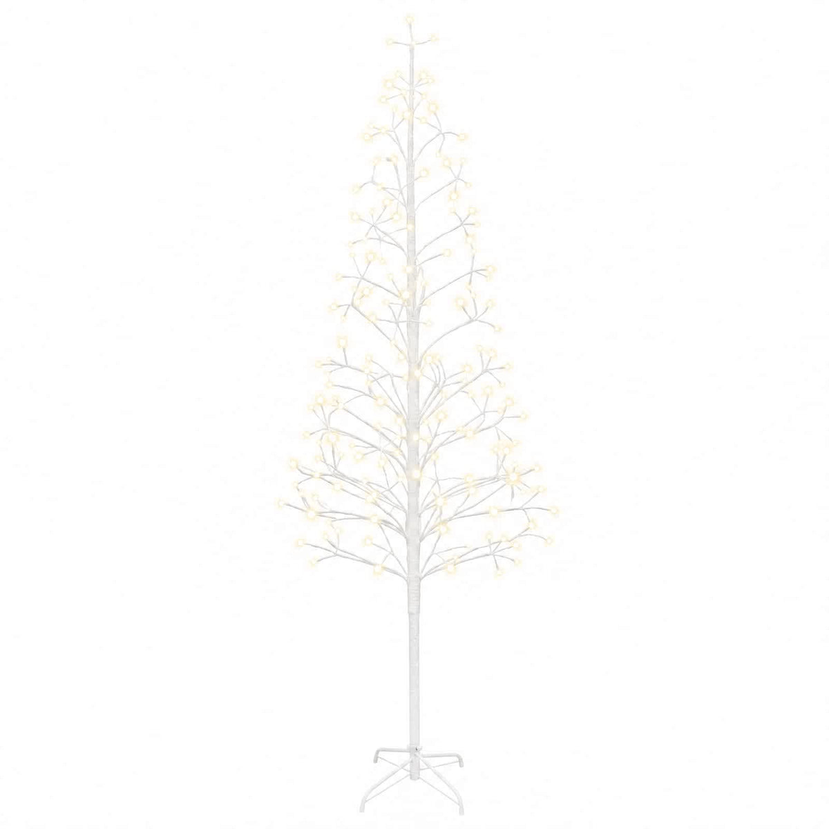 LED String Christmas Tree White 210 cm Steel 228 LEDs
