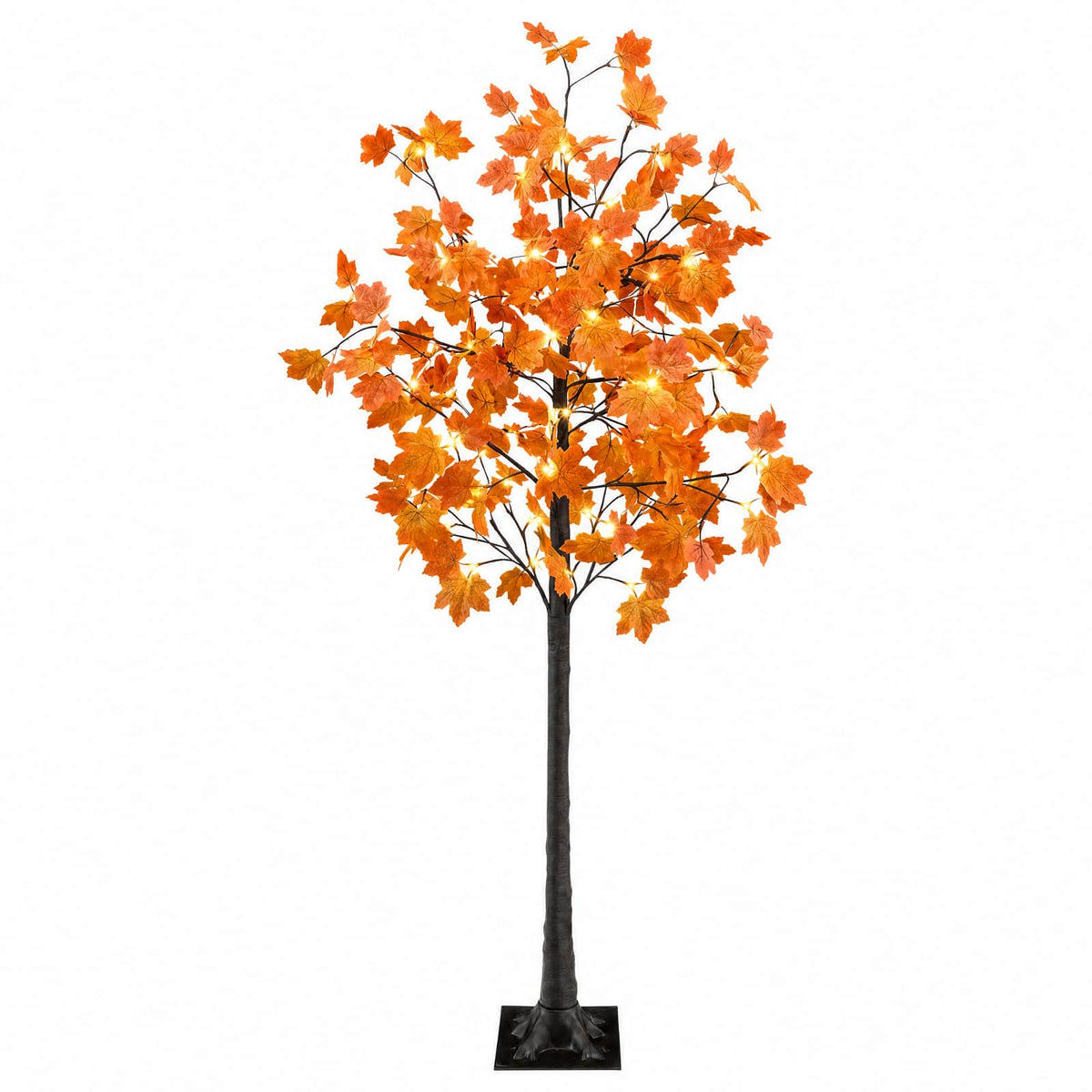 LED Maple Christmas Tree Brown 180 cm Plastic 120 LEDs