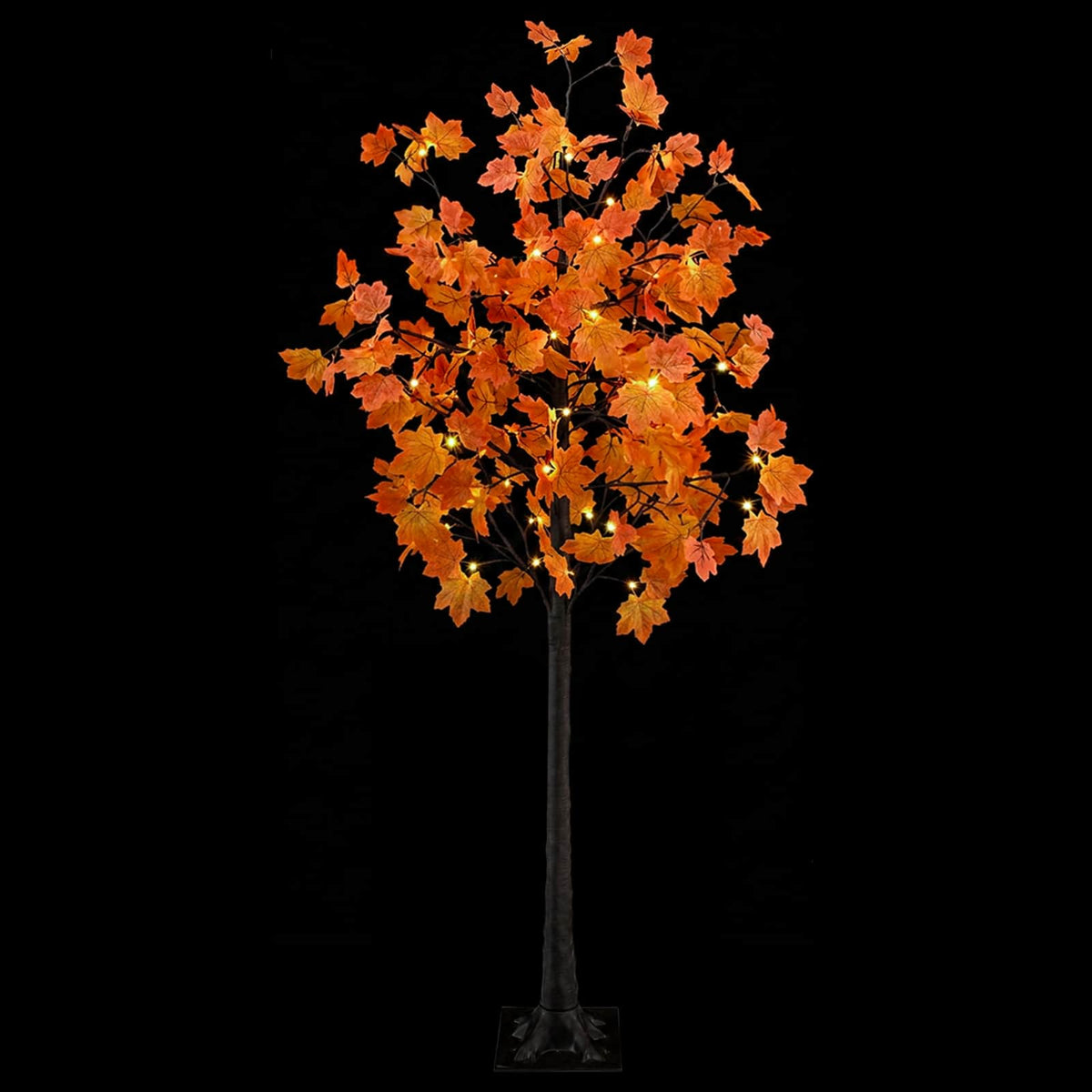 LED Maple Christmas Tree Brown 180 cm Plastic 120 LEDs