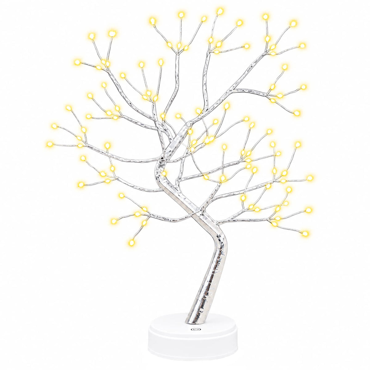 Mini Starburst Christmas Tree 2 pcs Silver 12 x 50 cm Steel