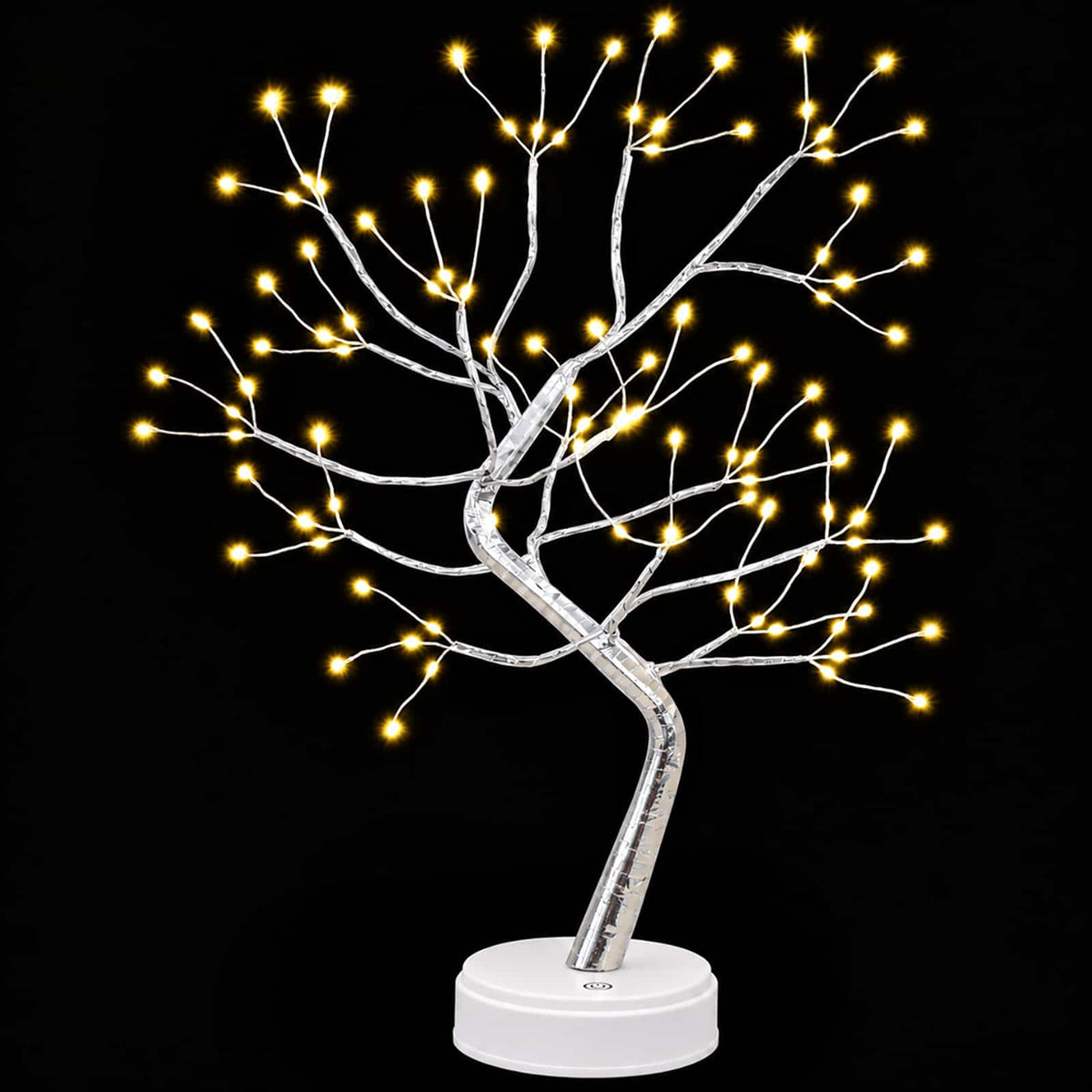 Mini Starburst Christmas Tree 2 pcs Silver 12 x 50 cm Steel
