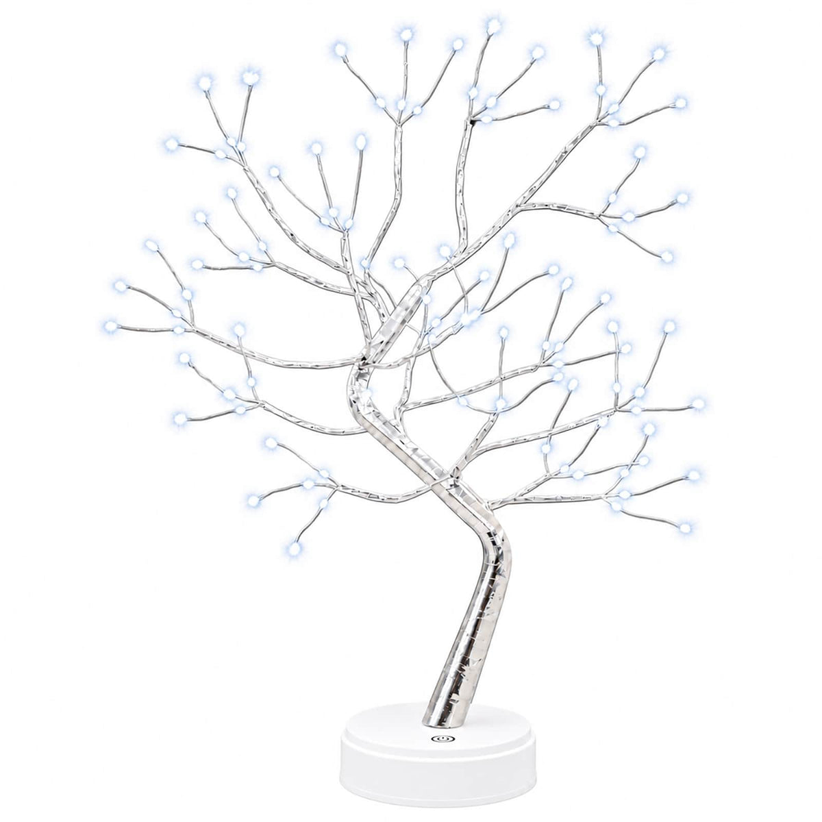 Mini Starburst Christmas Tree 2 pcs Silver 12 x 50 cm Steel