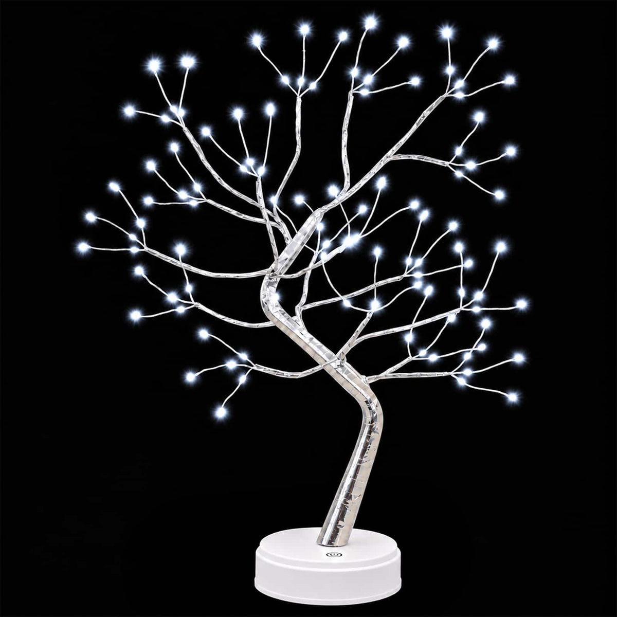 Mini Starburst Christmas Tree 2 pcs Silver 12 x 50 cm Steel