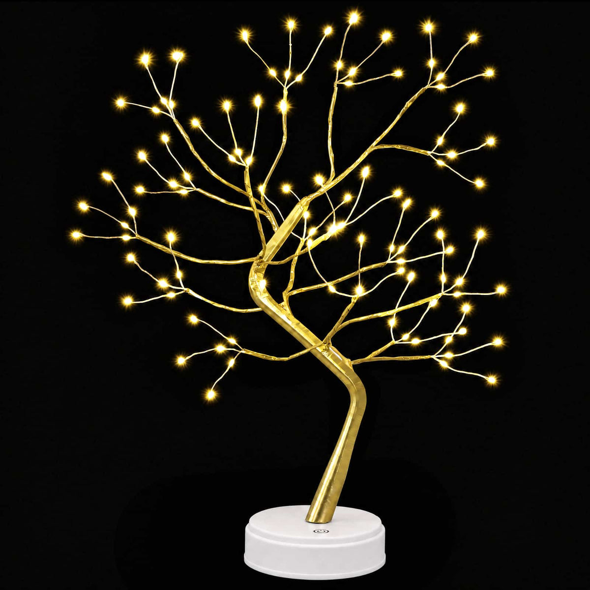 Mini Starburst Christmas Tree 2 pcs Gold 12 x 50 cm Steel