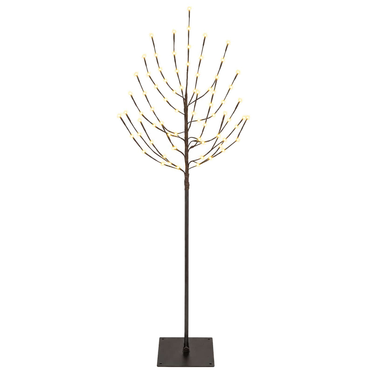 LED Christmas Tree Black 18 x 18 x 150 cm Steel 140 LEDs
