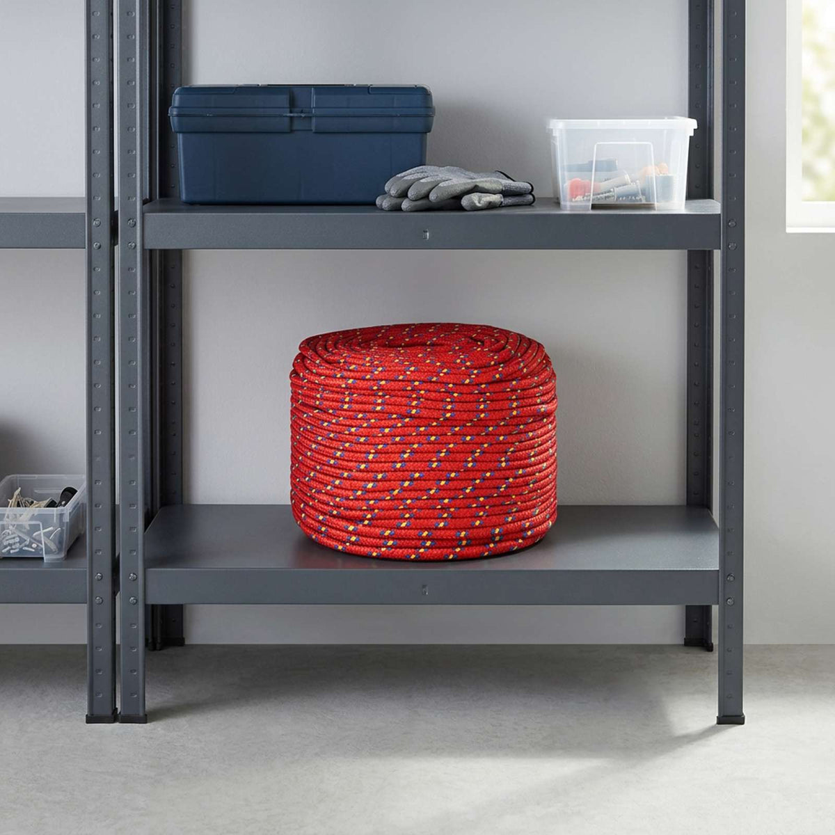 Multipurpose Utility Rope 10 mm 100 m Red PP 645 kg Max Load