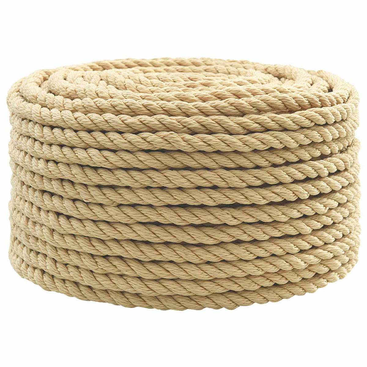 Multipurpose Utility Rope 10 mm 50 m Natural PP 645 kg Max Load