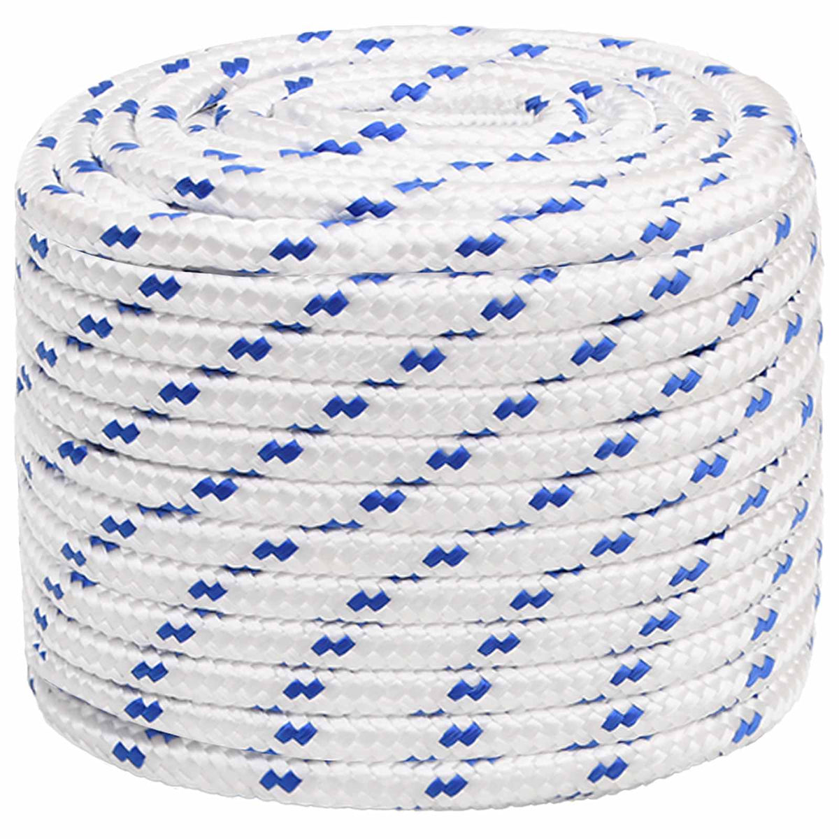 Multipurpose Utility Rope 16 mm 25 m White and Blue PP