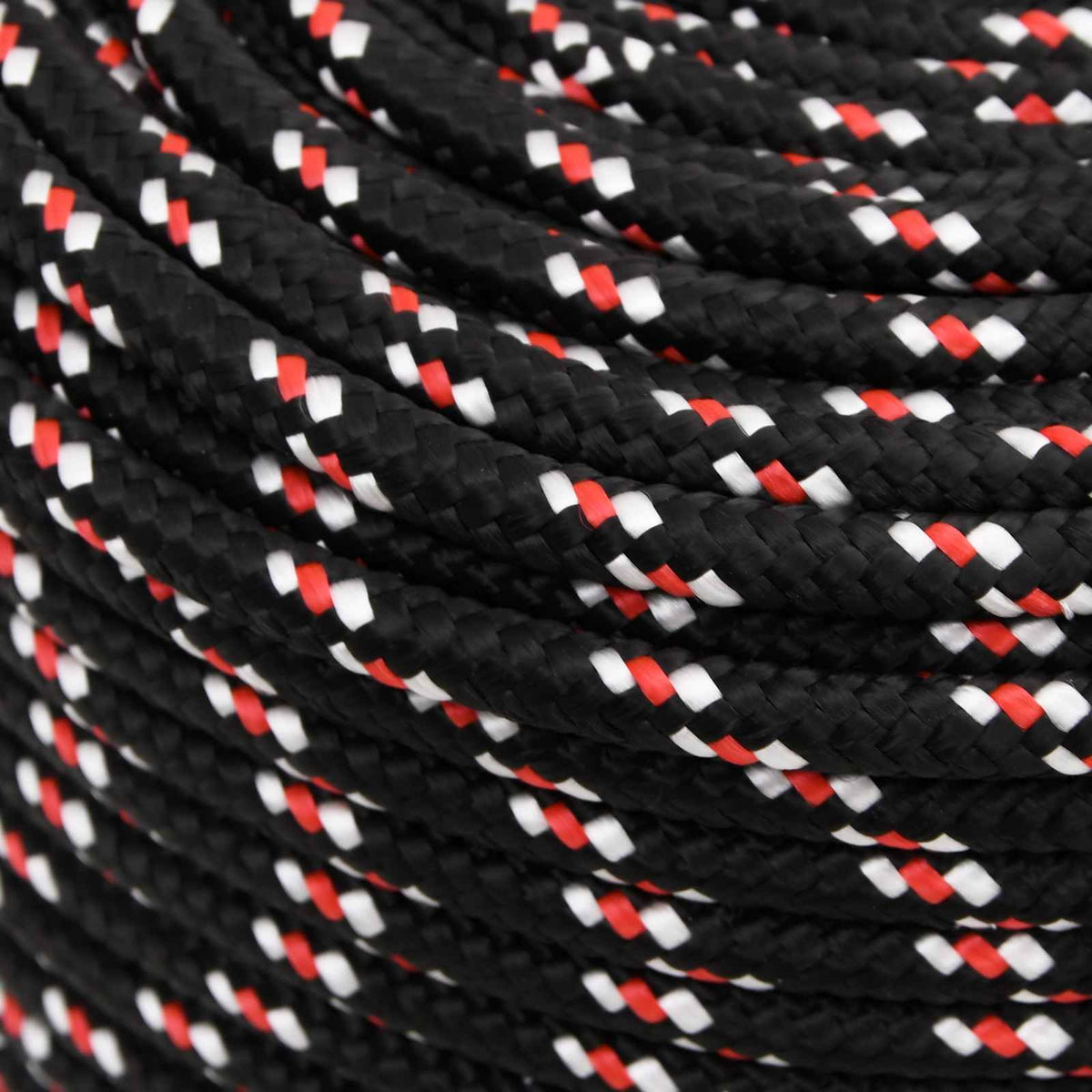 Multipurpose Utility Rope 8 mm 25 m Black and Red PP