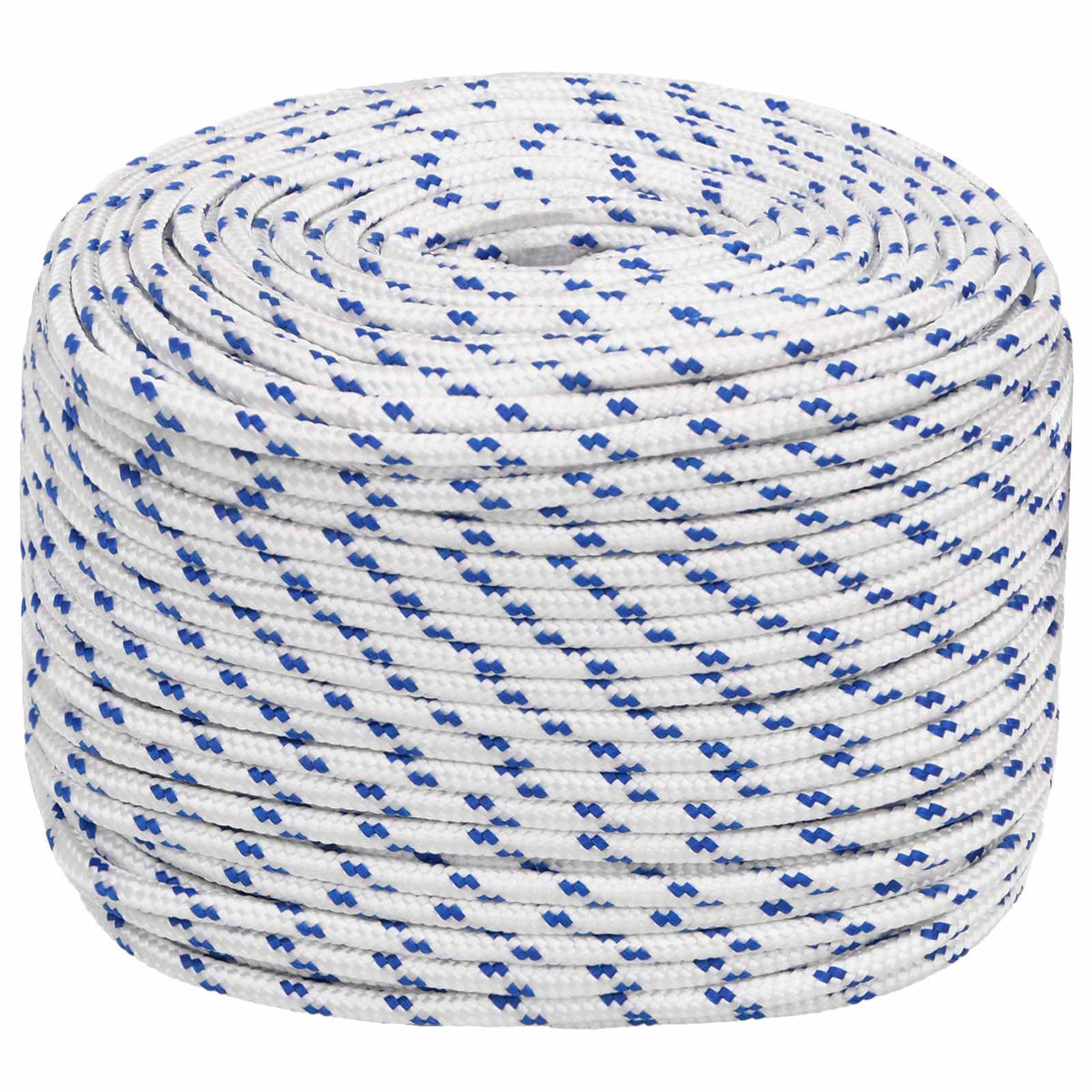 Multipurpose Utility Rope 8 mm 250 m White and Blue PP