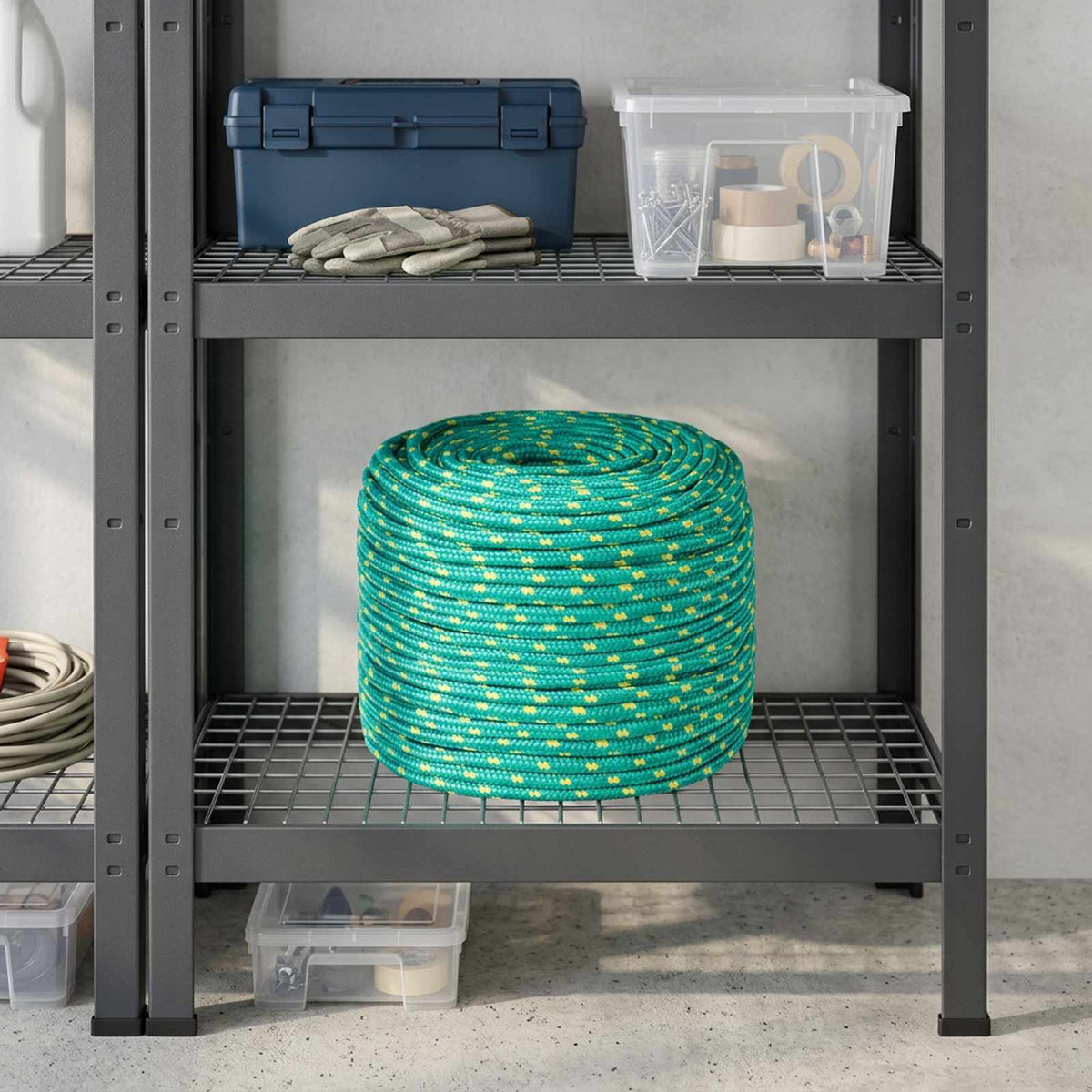 Multipurpose Utility Rope 20 mm 25 m Green PP 2400 kg Max Load