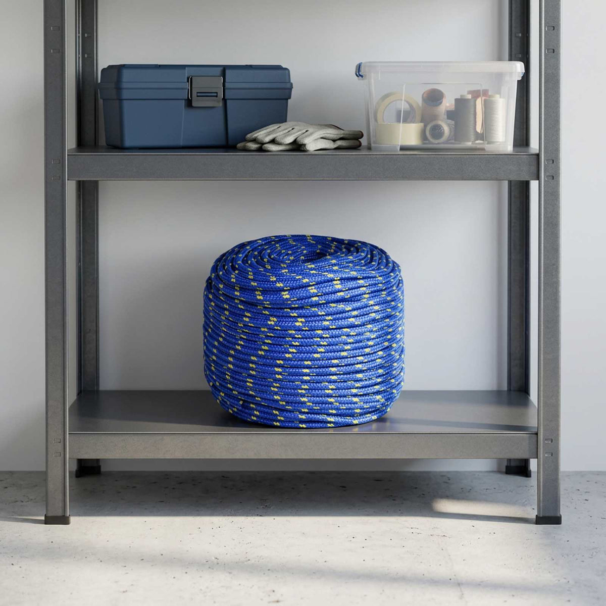 Multipurpose Utility Rope 8 mm 50 m Blue PP 420 kg Max Load