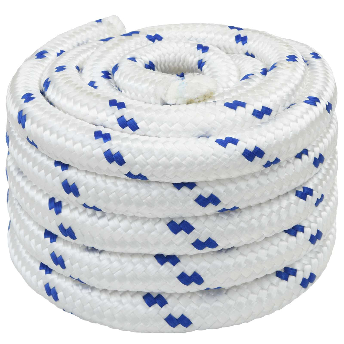 Multipurpose Utility Rope 40 mm 10 m White and Blue PP