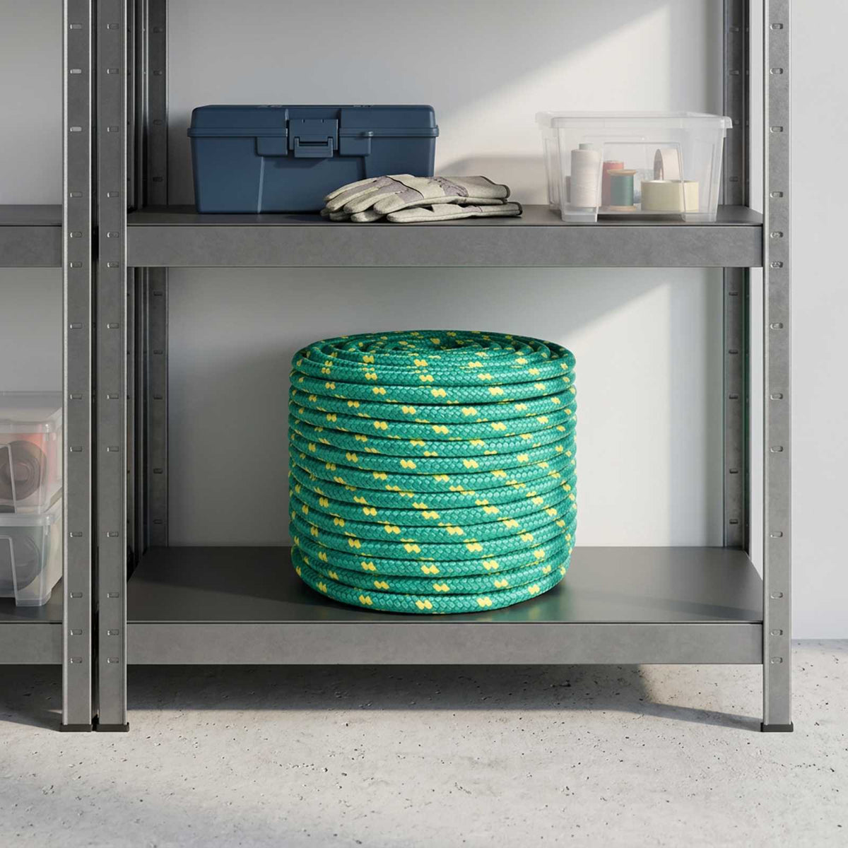Multipurpose Utility Rope 12 mm 25 m Green PP 930 kg Max Load