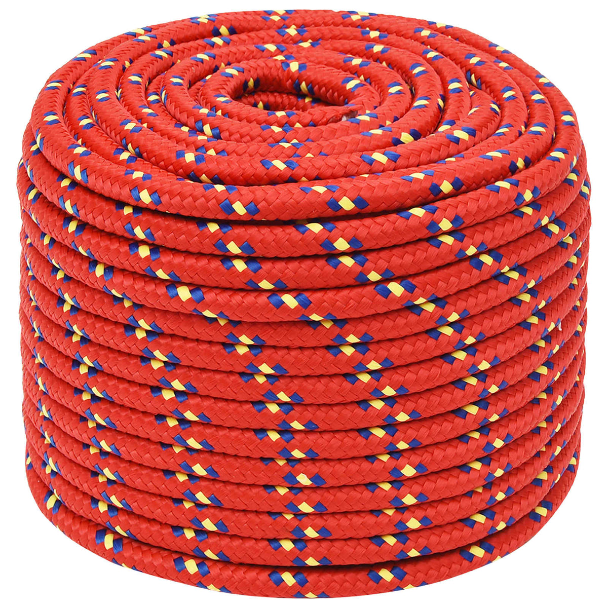 Multipurpose Utility Rope 14 mm 25 m Red PP 1275 kg Max Load