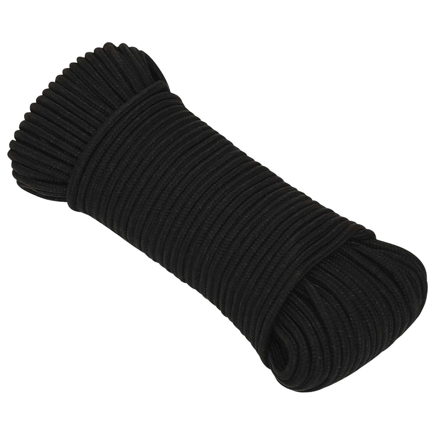 Multipurpose Utility Rope 5 mm 100 m Black Polyester