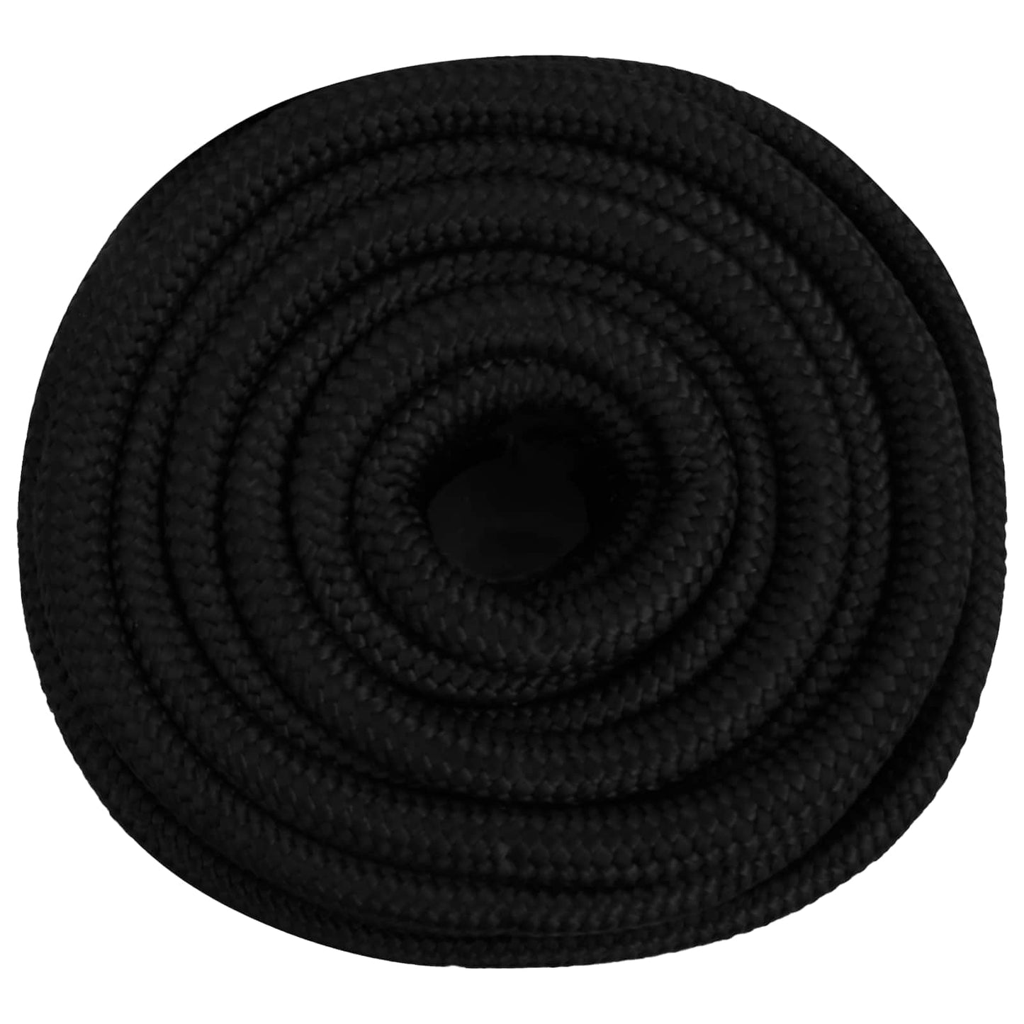 Multipurpose Utility Rope 25 mm 25 m Black Polyester
