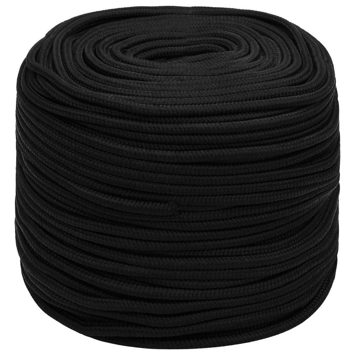 Multipurpose Utility Rope 10 mm 25 m Black Polyester