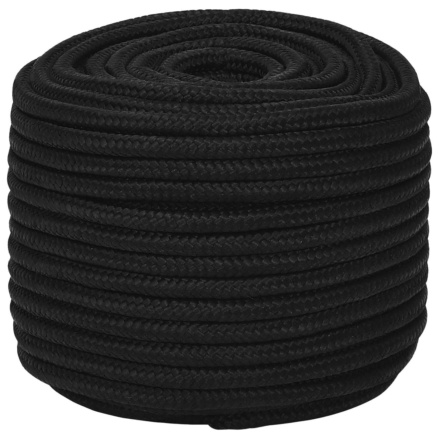 Multipurpose Utility Rope 12 mm 25 m Black Polyester