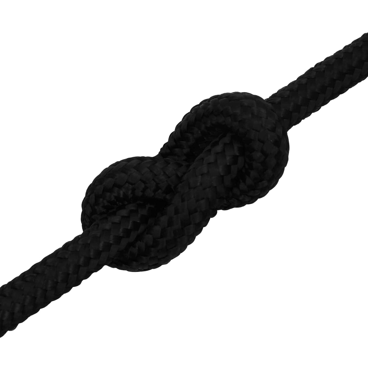 Multipurpose Utility Rope 18 mm 25 m Black Polyester