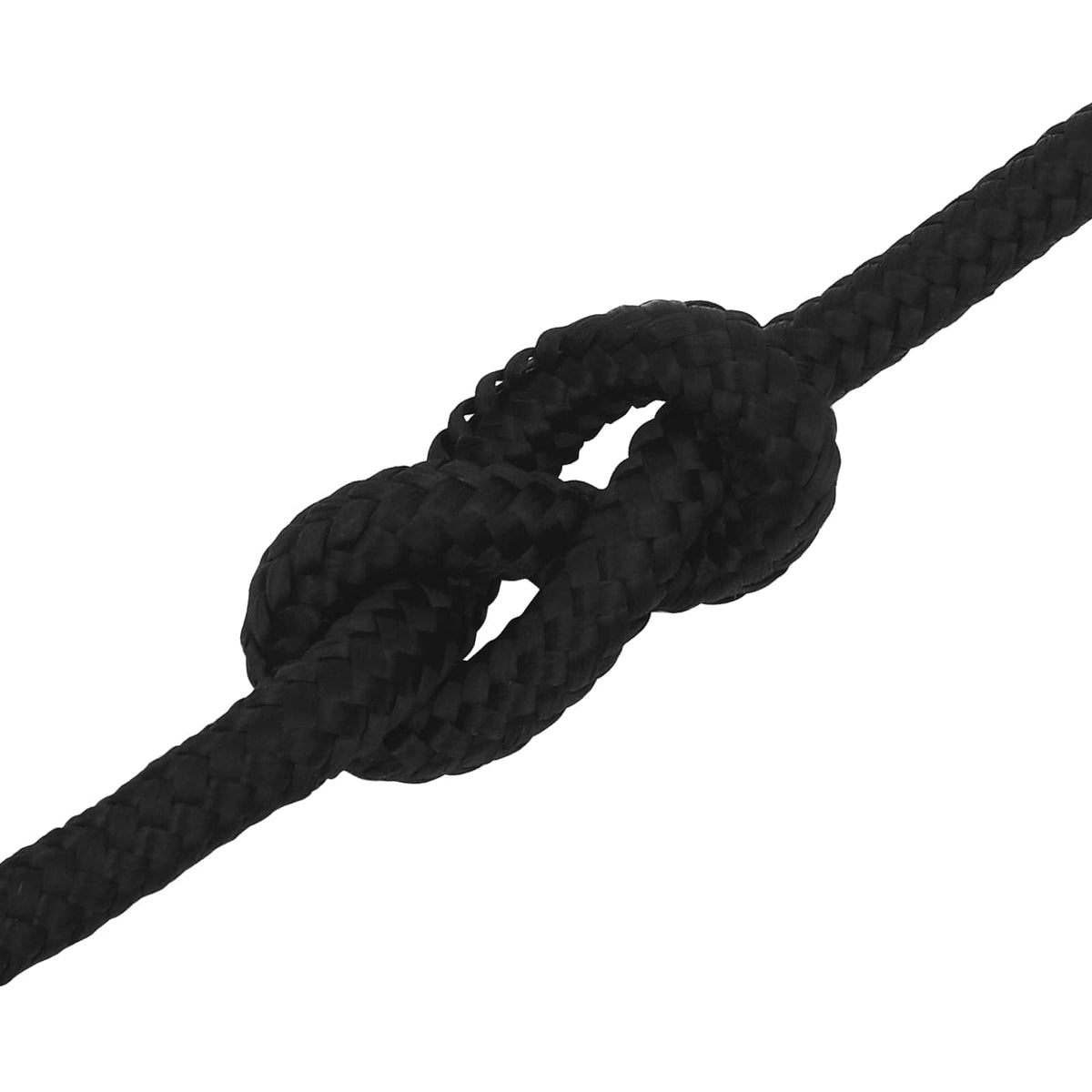 Multipurpose Utility Rope 14 mm 50 m Black Polyester