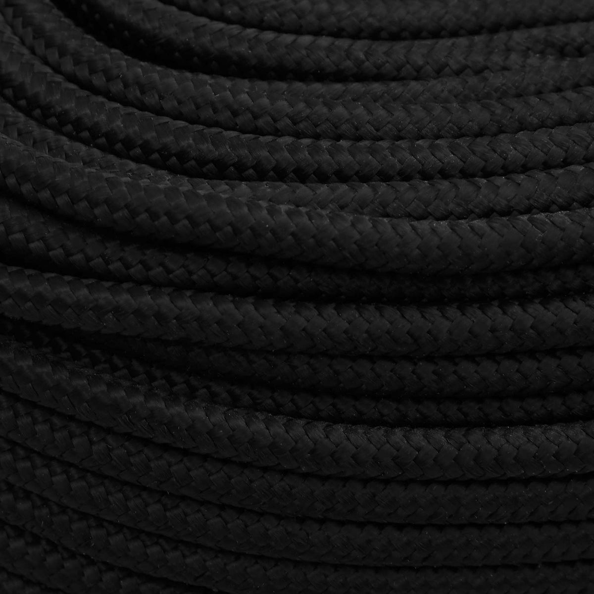 Multipurpose Utility Rope 8 mm 250 m Black Polyester