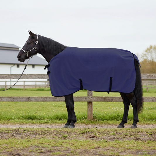 Horse Blanket Navy Blue 115 cm Polyester Fleece