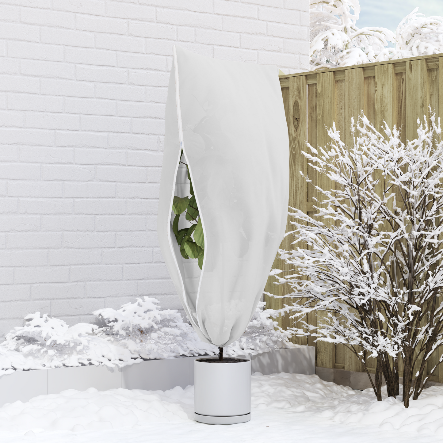 Frost Protection Plant Fleece Covers 5 pcs White 1.8 x 1.2 m