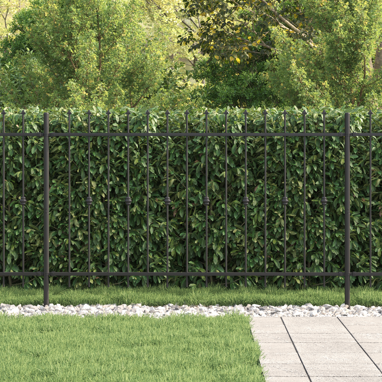 Spike Fence Asten Black