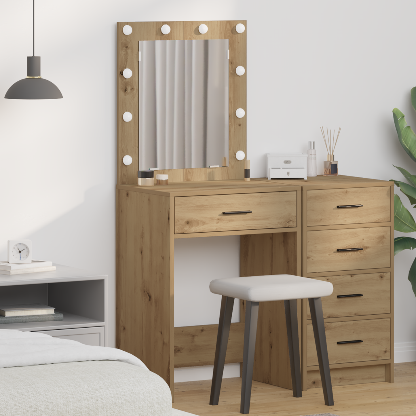 Dressing Table Artisan Oak 50 x 41 x 135 cm Engineered Wood