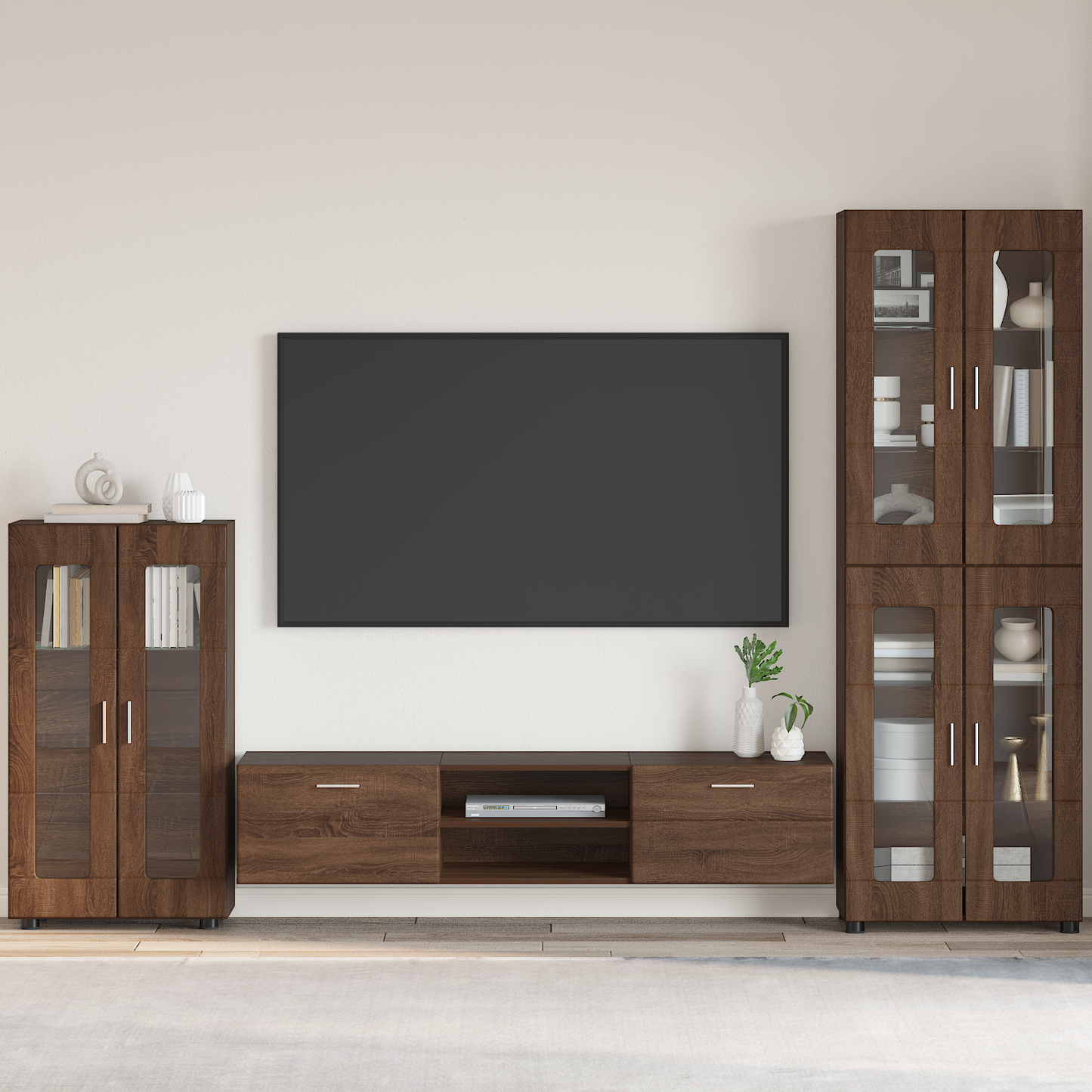Sideboard FLORIN Brown Oak 55.5 x 29 x 100 cm Engineered Wood