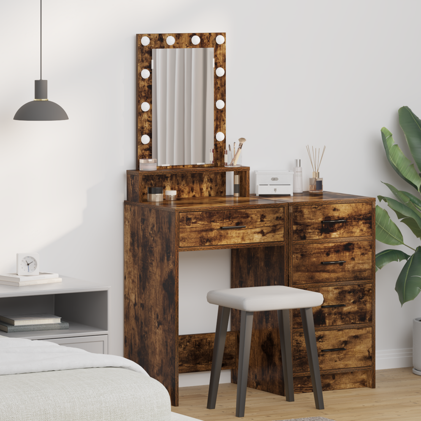 Dressing Table Brown 50 x 41 x 140 cm Engineered Wood
