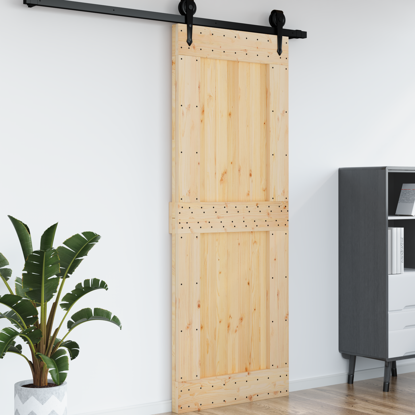 Door NARVIK Natural 85 x 210 cm Solid Pine Wood