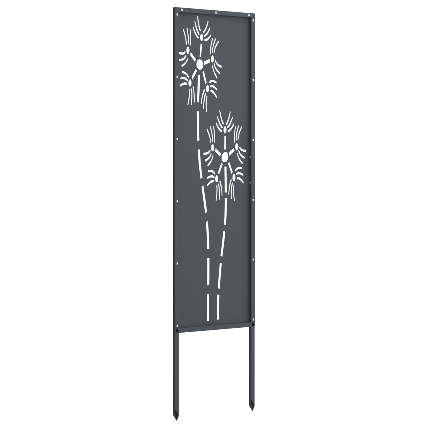 Garden Privacy Screen Anthracite 32 x 140 cm Cold-rolled steel