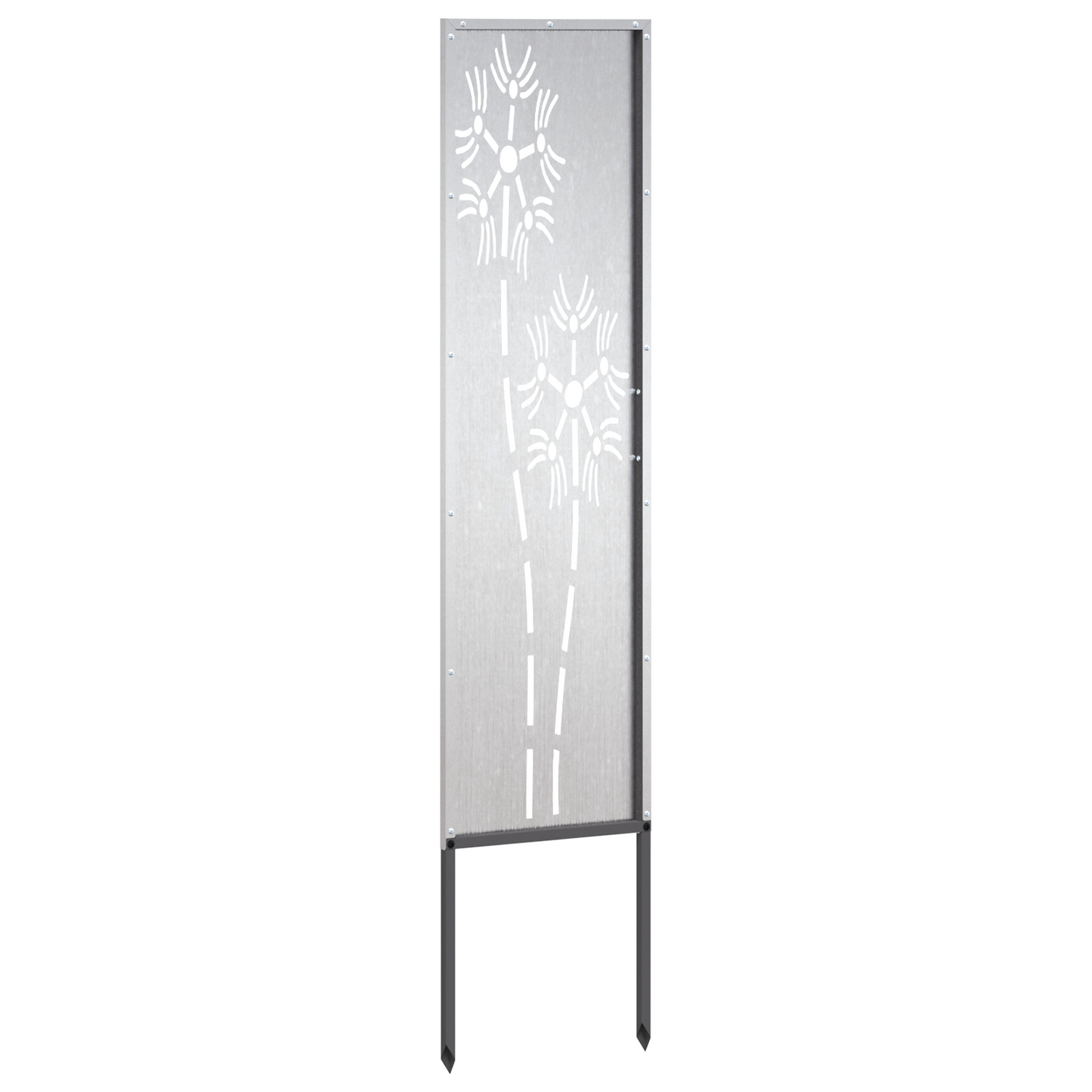 Garden Privacy Screen Silver 32 x 140 cm Stainless steel