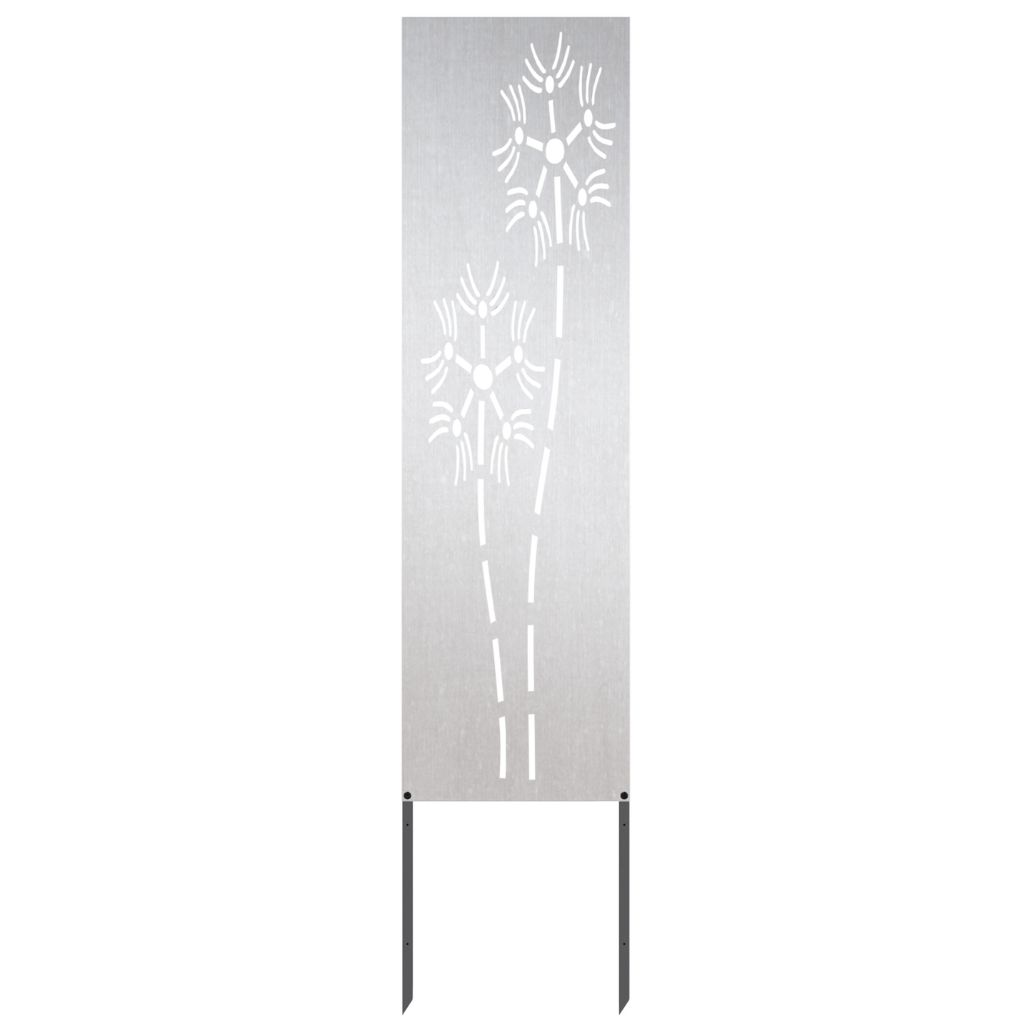 Garden Privacy Screen Silver 32 x 140 cm Stainless steel
