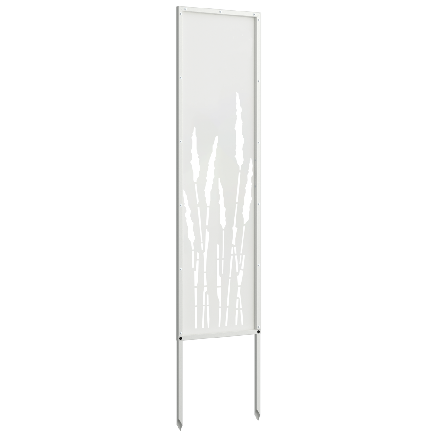 Garden Privacy Screen White 32 x 140 cm Cold-rolled steel