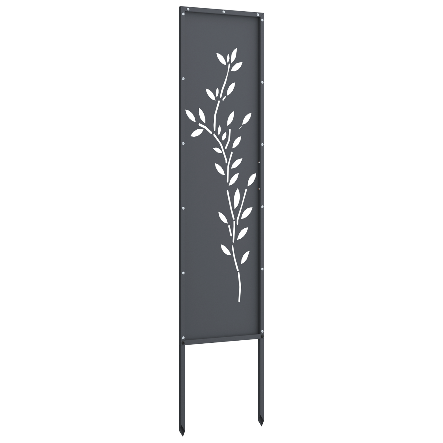 Garden Privacy Screen Anthracite 32 x 140 cm Cold-rolled steel
