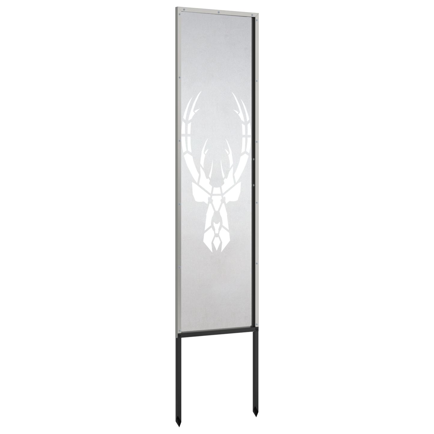 Garden Privacy Screen Silver 32 x 140 cm Stainless steel