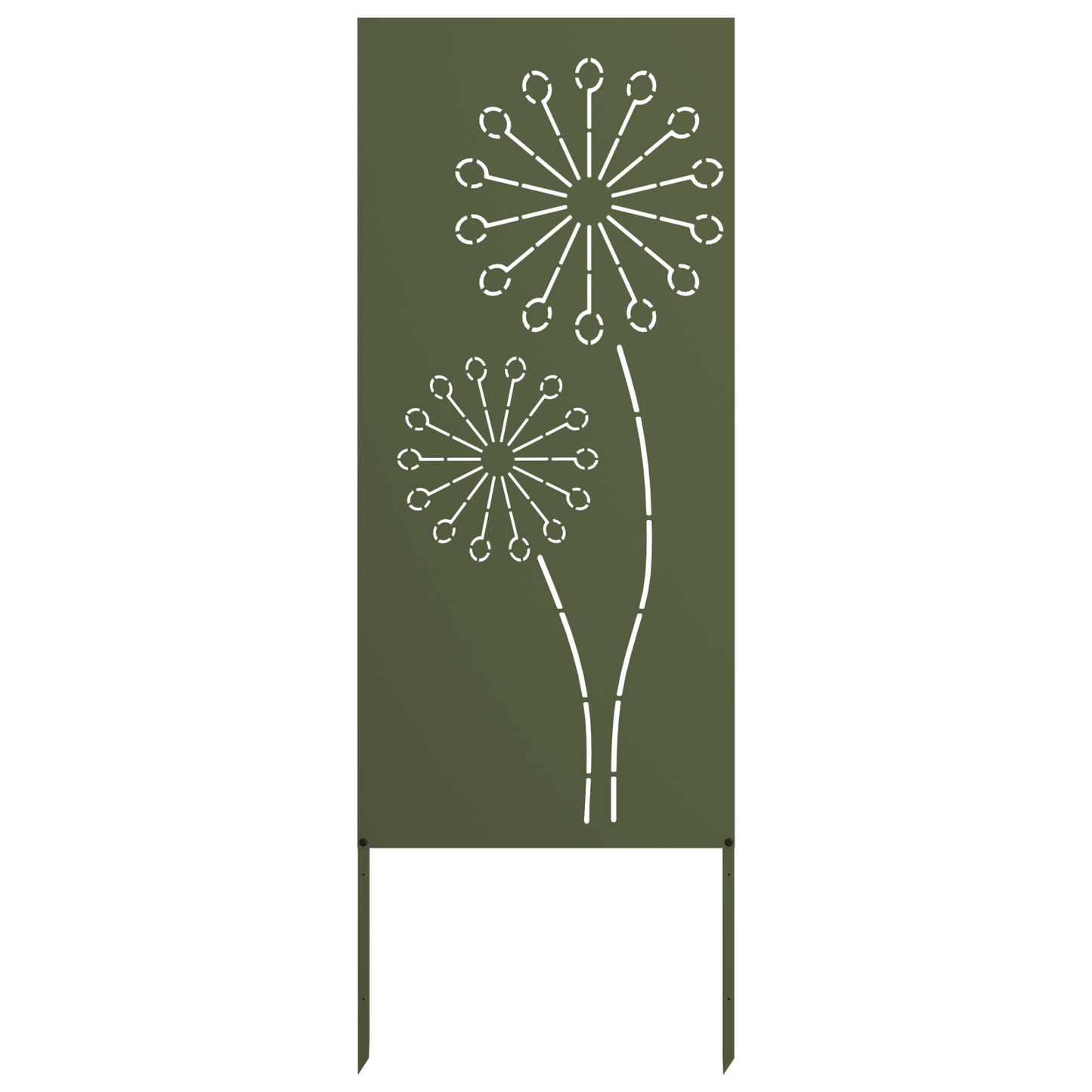 Garden Privacy Screen Olive green 50 x 140 cm Cold-rolled steel