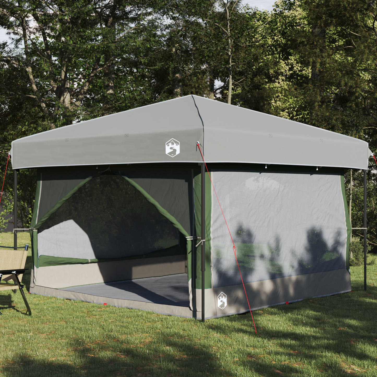 Inner Tent 7-Person 7-Person 300 x 300x 250 cm Green and Grey