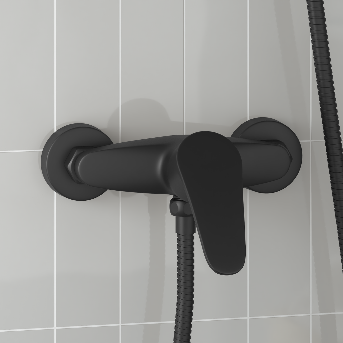 Shower Mixer Tap Black G 1 / 2 inches