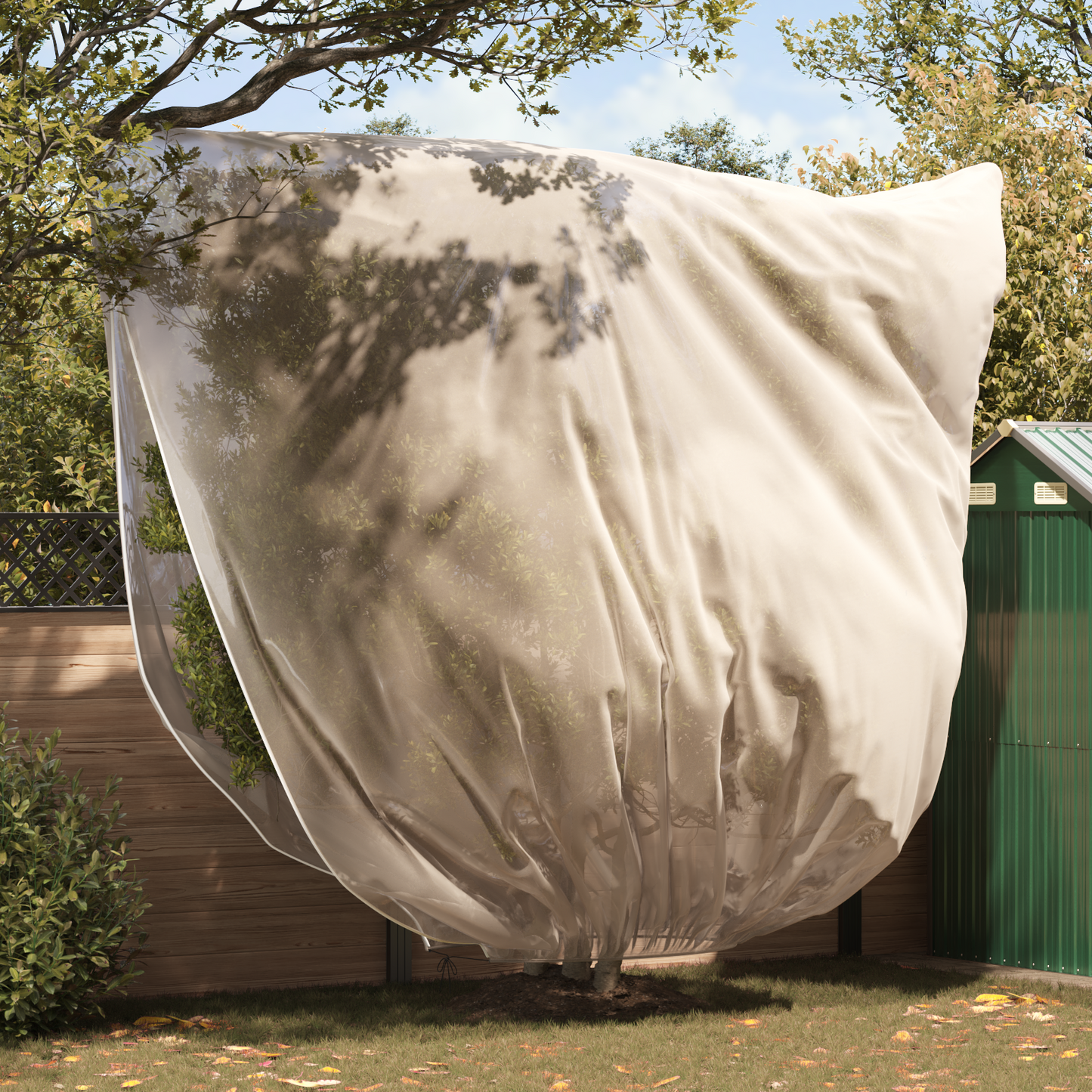Frost Protection Plant Fleece Covers 3 pcs Beige 3 x 3.93 m