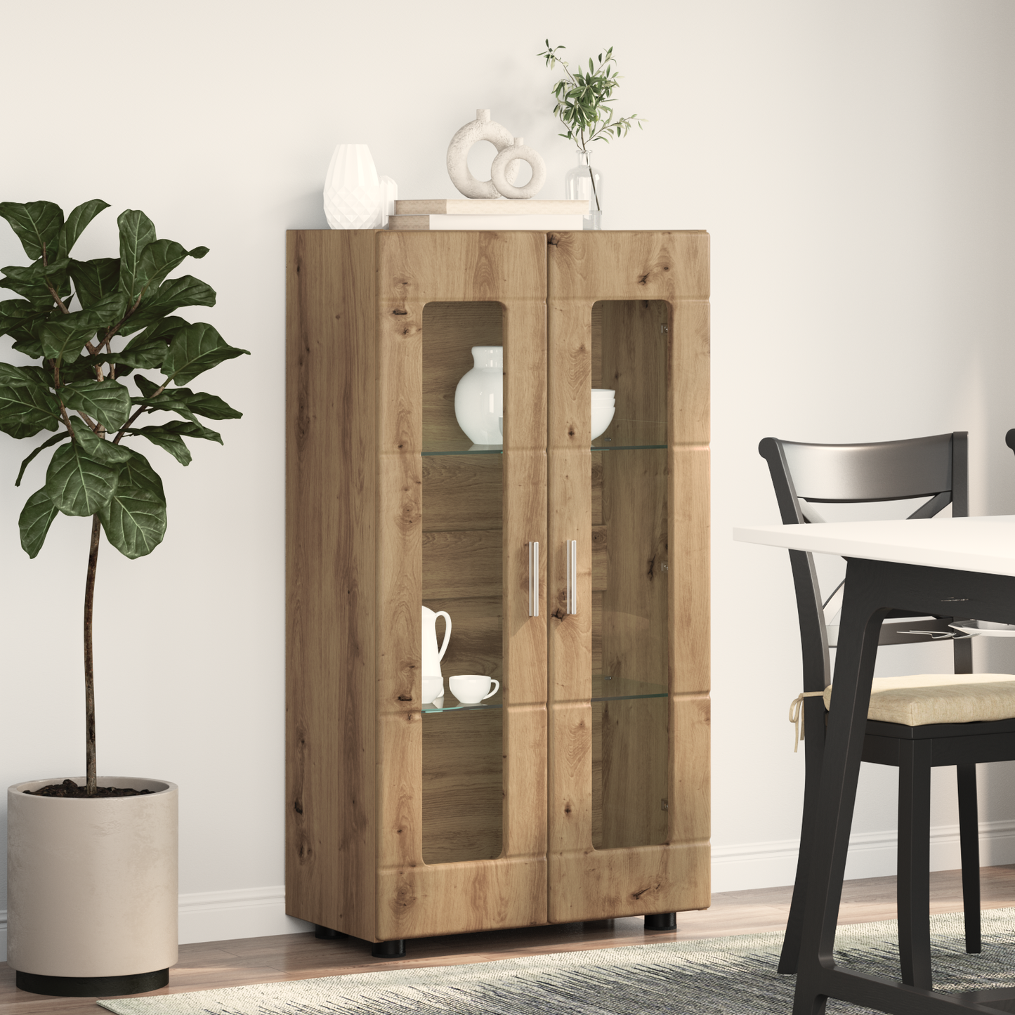 Sideboard FLORIN Artisan Oak 55.5 x 29 x 100 cm Engineered Wood