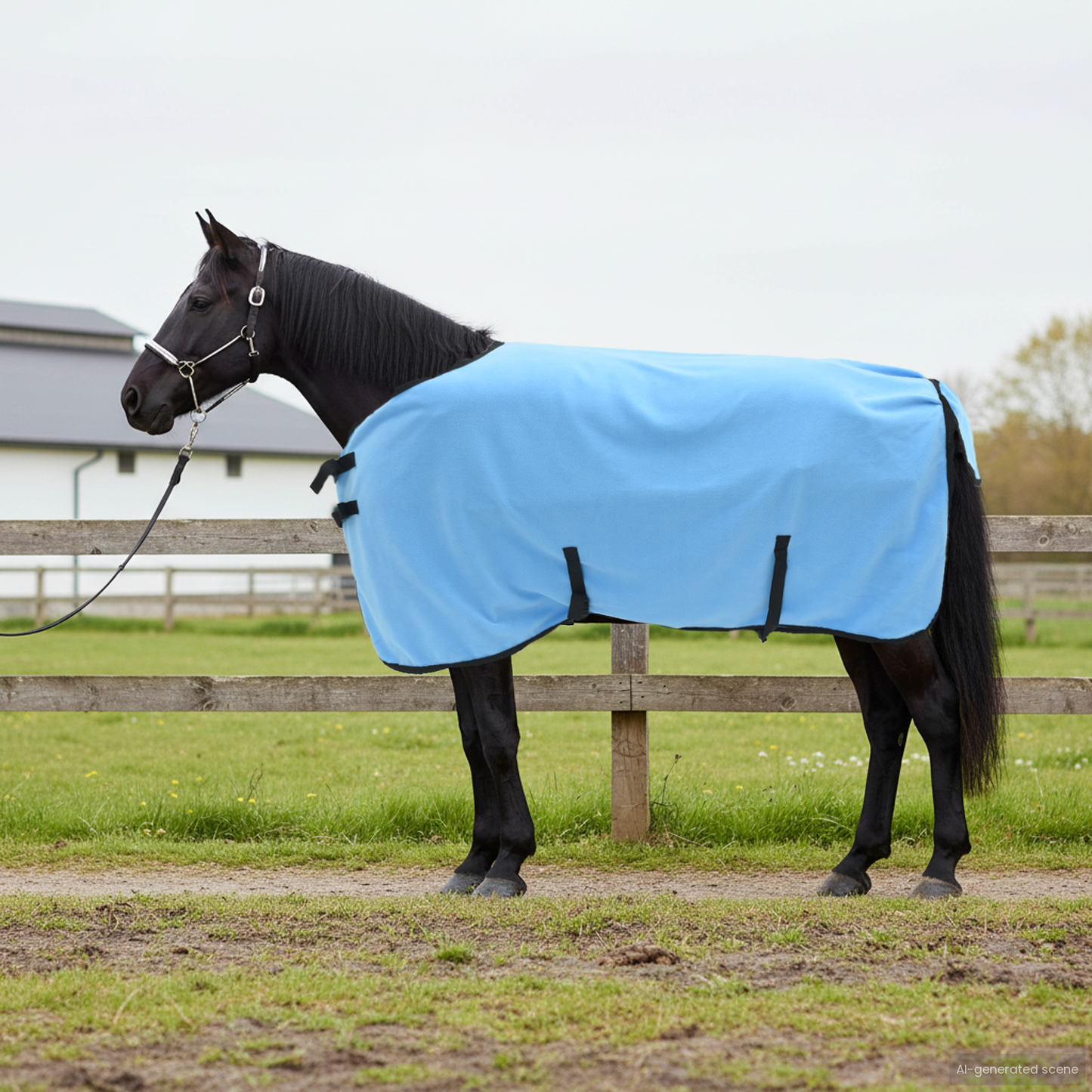 Horse Blanket Full Aqua 105 cm Polyester