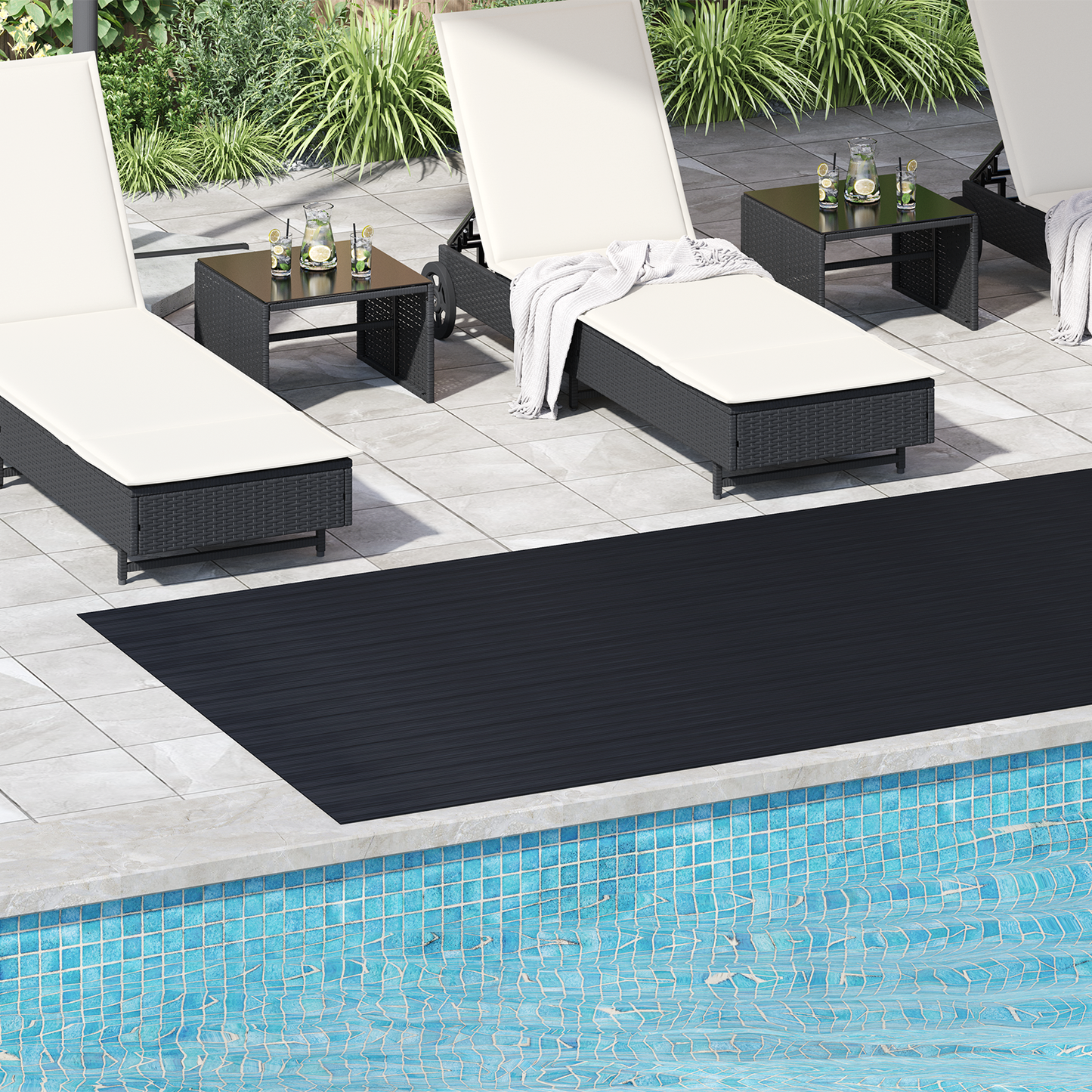 Floor Mat Black 1.5 x 4 m Rubber